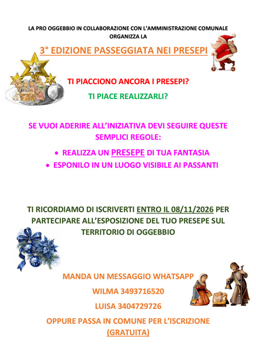 3^ edizione passeggiata nei presepi